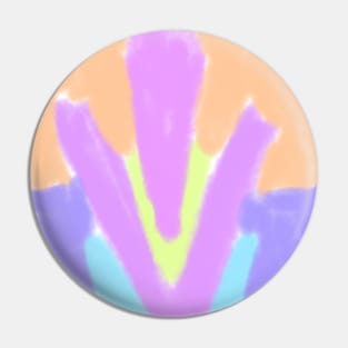 Pink purple green watercolor abstract art Pin