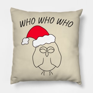 Santa Owl Pillow