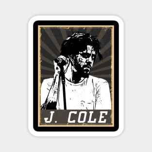 80s Style J. Cole Magnet