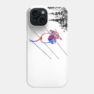 Couple ski lift, Phone Case