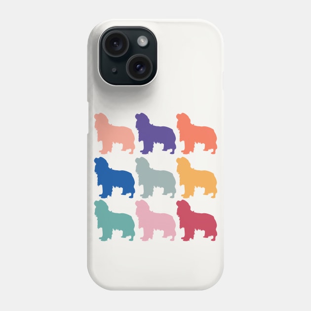King Charles Cavalier Spaniel Rainbow Color Dogs Phone Case by Bridgett3602