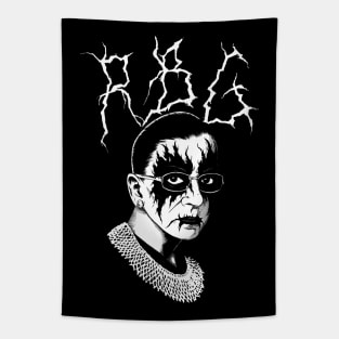 Black Metal Ruth Bader Ginsburg RBG 1 Tapestry