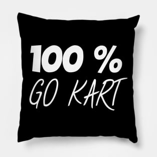 100 % go kart Pillow