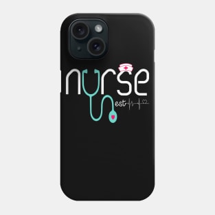 New Nurse Est 2019 Tshirt Nursing School Graduation Gift Phone Case