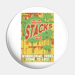 Library Stacks Poster Pin