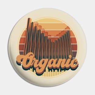 Retro Pipe Organ Design Pin