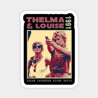 thelma and louise 1991 retro red Magnet