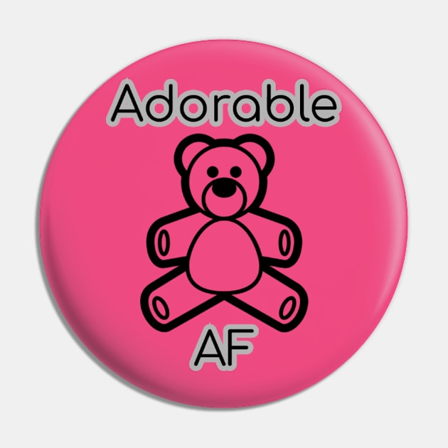 Adorable AF Pin by MemeJab