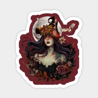 Dark Cottagecore Whimsigoth Witch Magnet