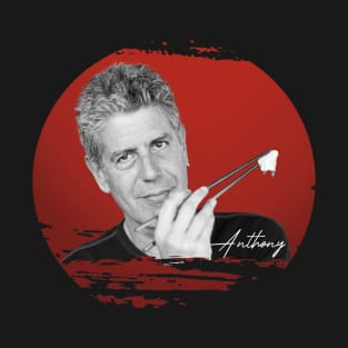 anthony bourdain-Brush Frame T-Shirt