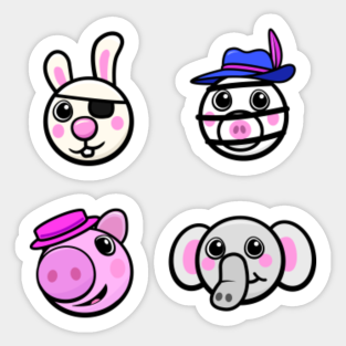 Roblox Piggy Stickers Teepublic