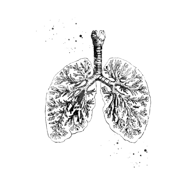 Anatomical Lungs by erzebeth