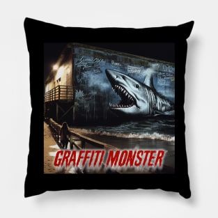 Graffiti Monster™ - Series #0 - New England Summer Sharks - 1 of 9 Pillow