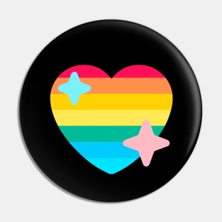 GAY PRIDE TWITTER HEART EMOJI Pin