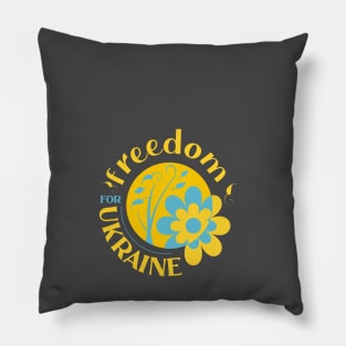 Freedom for Ukraine, We stand with Ukraine freedom Pillow