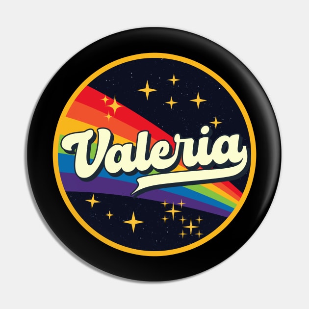 Valeria // Rainbow In Space Vintage Style Pin by LMW Art