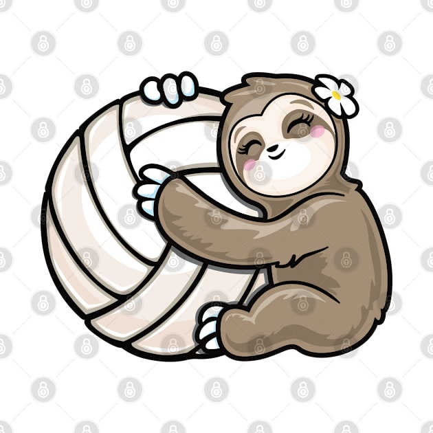 girls volleyball sloth lover by PnJ