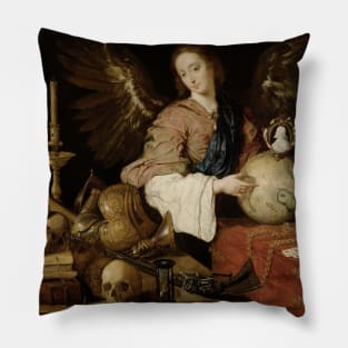 Allegory of Vanity by Antonio de Pereda Pillow