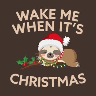 Fun Sloth Christmas T-Shirt