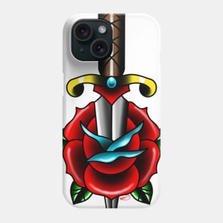 Rose and dagger Phone Case