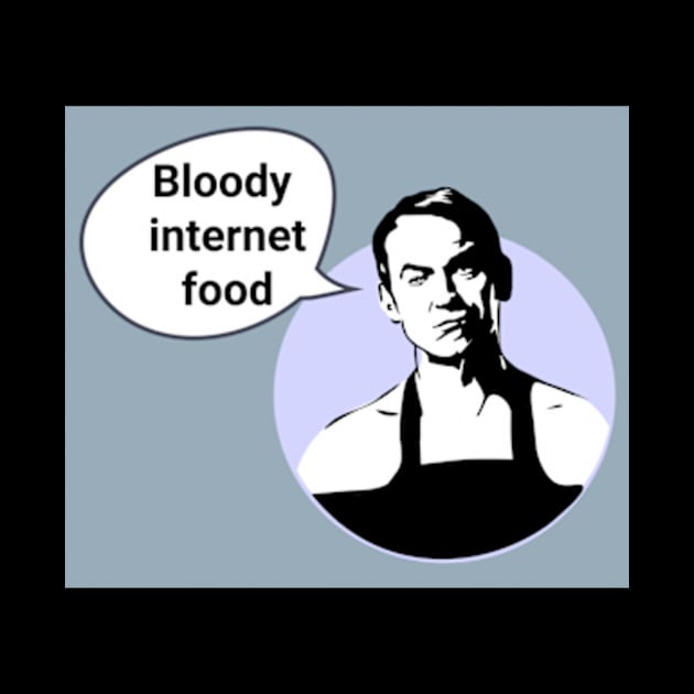 Friday Night Dinner Pop Art 'Bloody Internet Food' by Gallery XXII