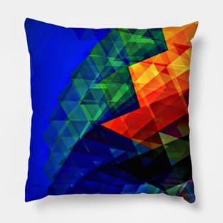 Solar Landscape ∆∆∆∆ Geometric Vector Design Pillow