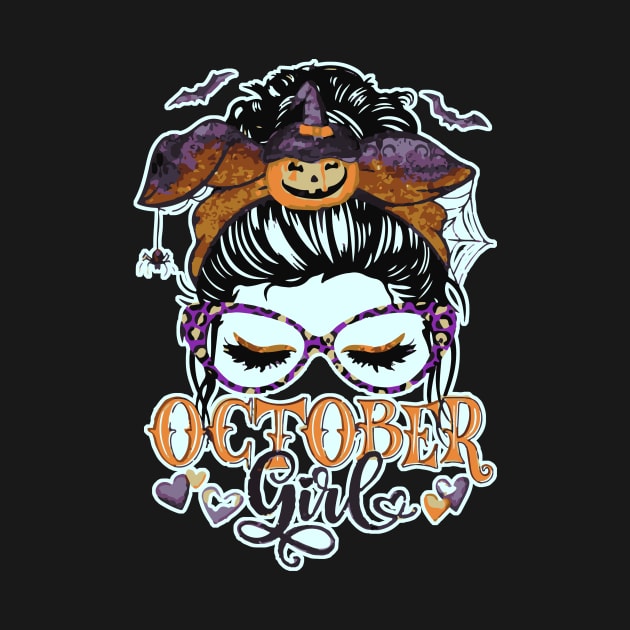 Spooky Girl Autumn by Blackhearttees