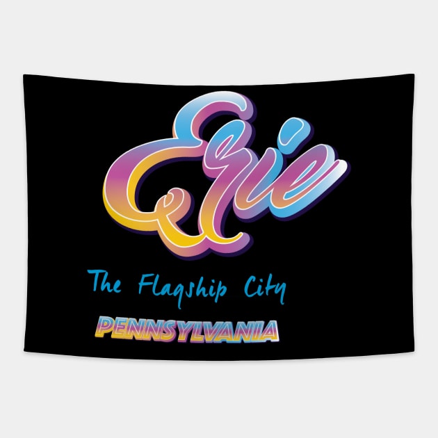 Erie - Pennsylvania Tapestry by BY TRENDING SYAIF