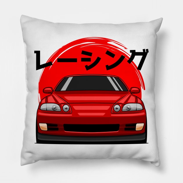 Red Soarer JZZ30 SC300 SC400 JDM Pillow by GoldenTuners