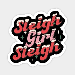 Sleigh Girl Sleigh Magnet