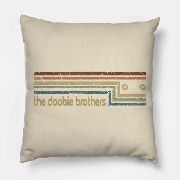 The Doobie Brothers Cassette Stripes Pillow by casetifymask