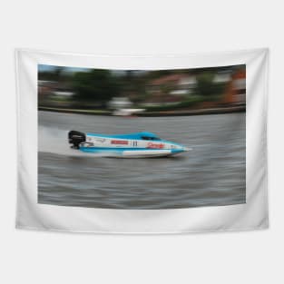 Powerboat Racing at Oulton Broad - Scott Curtis - Formula Grand Prix Tapestry