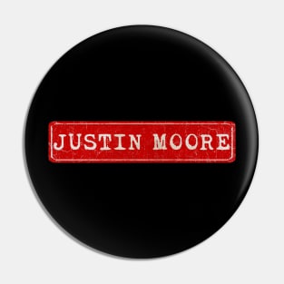 vintage retro plate Justin Moore Pin