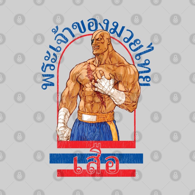 Sagat God of Muay Thai Gym by RevLevel