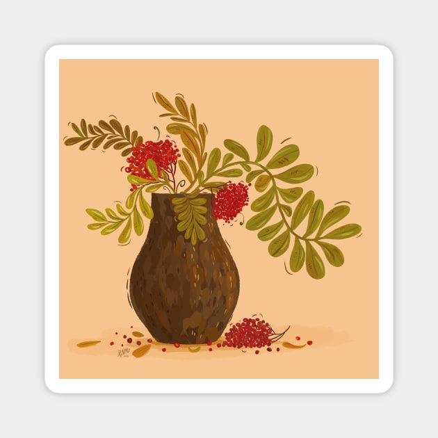 Cosy Vase Still Life Magnet by rnmarts