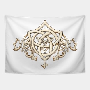 Gold Celtic knot Tapestry