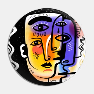 Picasso face style Pin