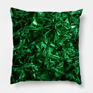 glamour 008 green glittery foil Pillow