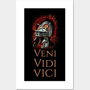 Veni Vidi Vici 'We Came We Saw We Conquered' Latin Saying Roman  Quote Inspirational White Poster for Sale by bard-art