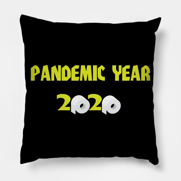 Pandemic Year 2020 Pillow by JevLavigne