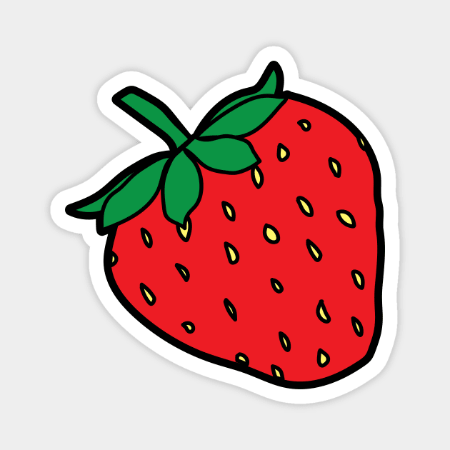 Strawberry Pattern Magnet by Cathalo