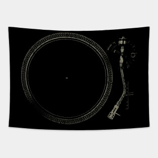 VINTAGE RETRO STYLE - Turntable 70S Tapestry