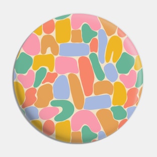 Colorful abstract shapes pattern in vivid tones Pin