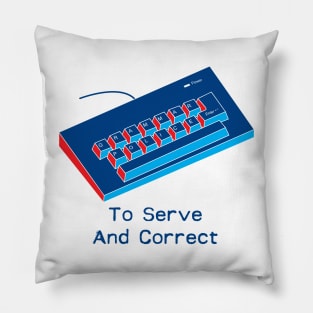 Grammar Police - To Serve and Correct Pillow