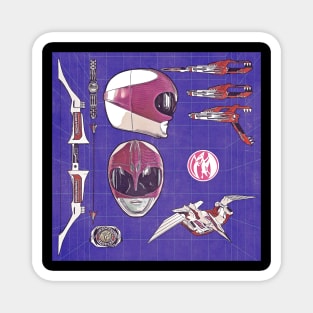 Pink Power Weapons Magnet