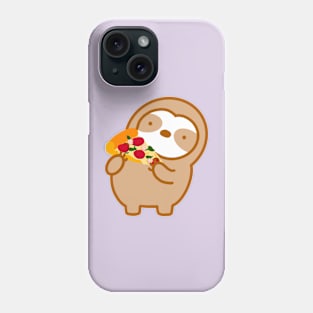 Easily Distracted By Pizza and Sloth Phone Case