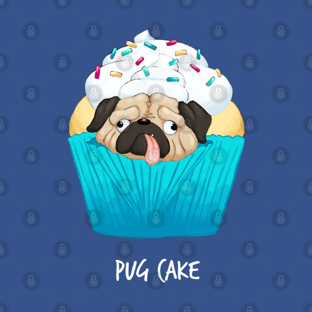 Disover Pug Cake - Pugs - T-Shirt