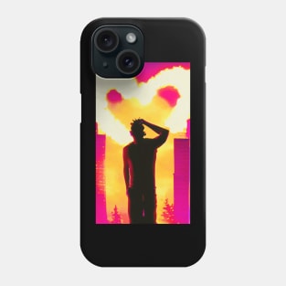 Synthwave - Street Heart Silhouette Phone Case