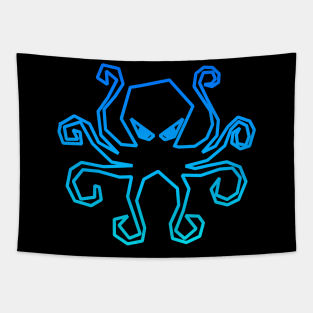 Blue Octopus Tapestry