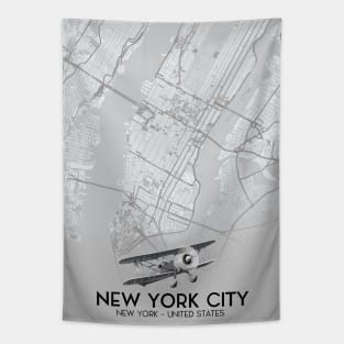 New York City Vintage map Tapestry